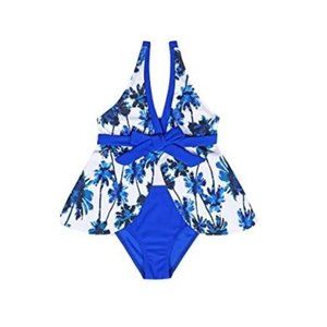 COTRIO Swimwear Bathing Suits Two-Pieces Falbala Bikini Set